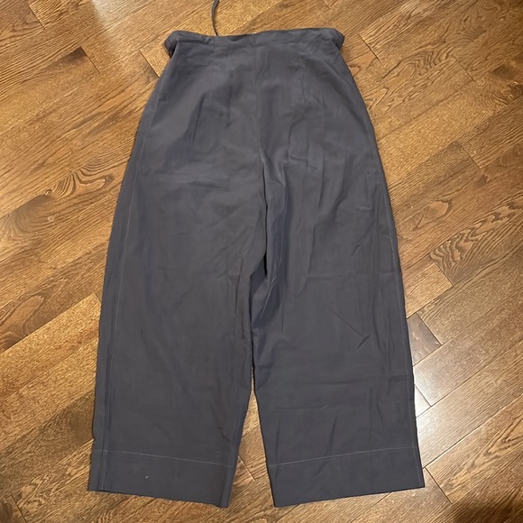 The Group By Babaton - Linen Slate Grey Pants with Drawstring - Picture 2 of 3